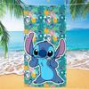 Western Anime Pattern Soft Thick Microfiber Large Towel For Children Beach Swimming