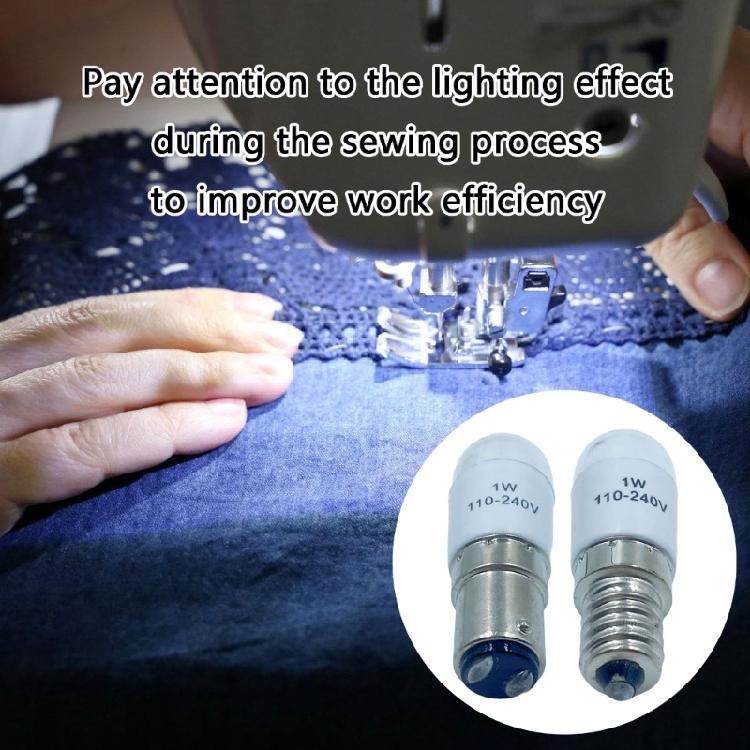 2Pcs Sewing Machine LED Bulb Small Pygmy Bulbs Small Screw Bulb Sewing Machine Lighting Accessory for Crafting
