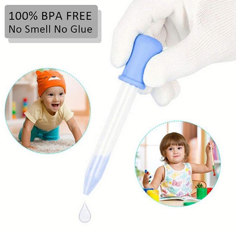 5 мл соломинка силиконовая соломинка капельница детская анти-удушье кормление медицина соломинка со шкалой школьные лабораторные экспериментальные принадлежности