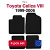 Basic Velour Car Mats, For Toyota Celica Viii Coupe (1999-2006)