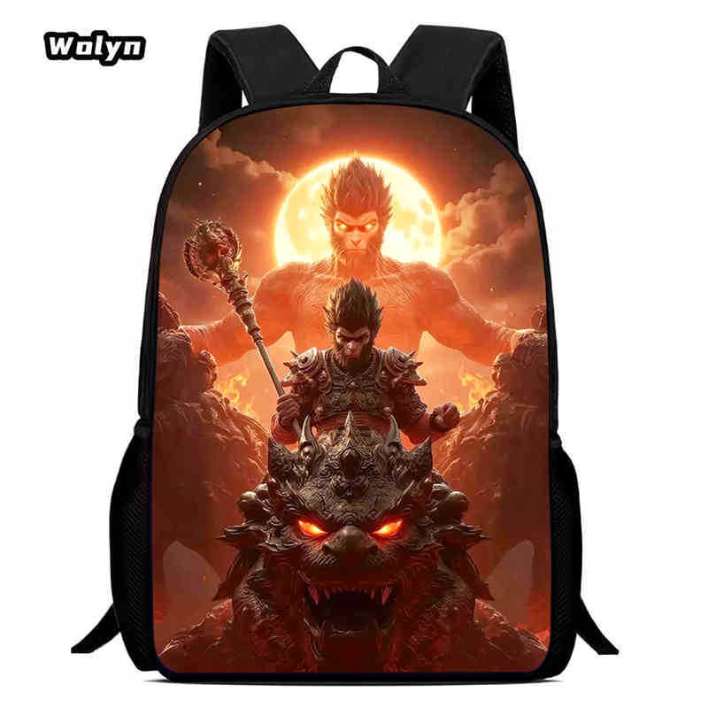 Wukong Черный Миф Wukong Игра Анимация Рюкзак Студенческая Школьная Сумка Компьютерная Сумка