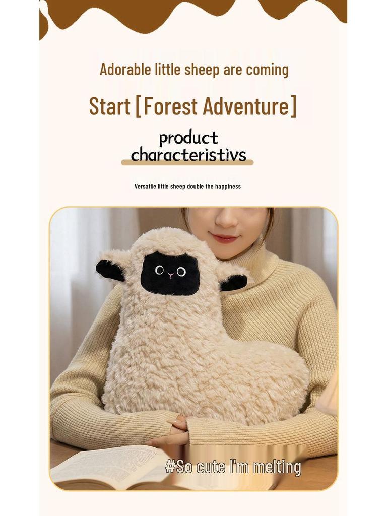 Милая подушка-овечка: Подушка для поясницы и для дневного сна в офисе на диван