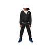 Толстовка с капюшоном на молнии с логотипом и длинные штаны, повседневный спортивный комплект, детские комплекты, черный цвет FJ5261-010