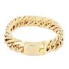 18K Gold Plated Bold Men's Double Buckle Bracelet - European & American Style