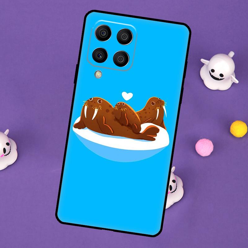 Милый Чехол-Морж Для Samsung Galaxy M32 M52 M12 M13 M33 M23 M53 M15 M55 M31 M51 M14 M34 M54 M20 Чехол