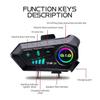 Motorcycle Intercom Headset Helmet intercommunicator Moto 300M For 2 Riders Waterproof Music Sharing Interphone