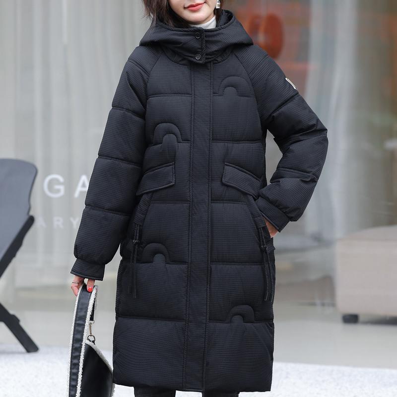 Winter Long Coats for Women Overcoat Hooded New Fashion Thick Warm Woman Parka Korean Style Winter Jacket