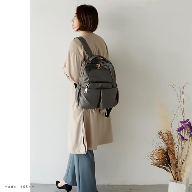 [VITAFELICE] Vita Felice 10 Pocket Nylon Backpack Ladies Vnsb-604z (gray)