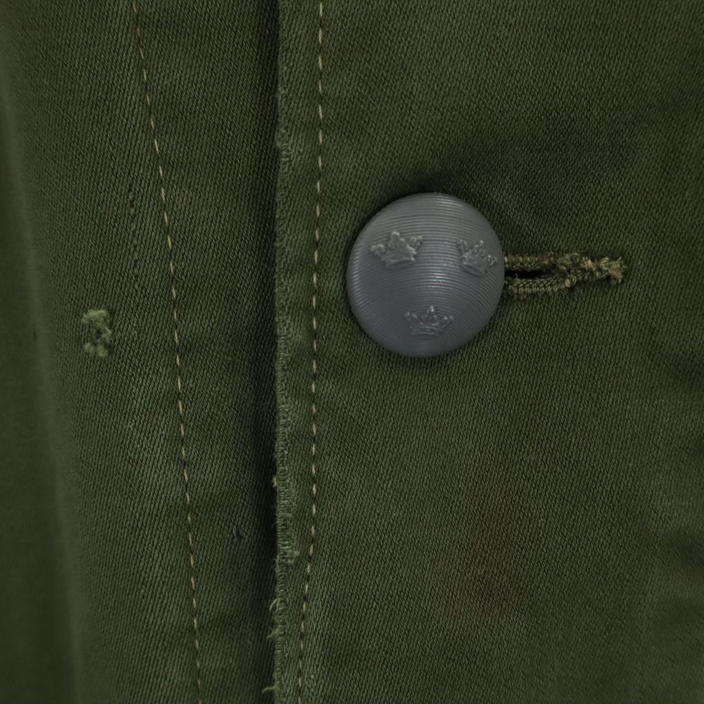 SWEDEN ARMY 70s M59 Vintage Field Jacket Khaki Military Men's Used