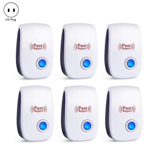 6шт стабильный ультразвуковой отпугиватель крыс надежный эффективный пластиковый отпугиватель комаров для дома