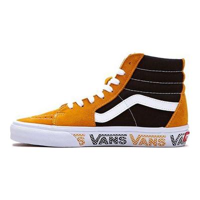 Sk8 Повседневные высокие кеды для скейтбординга Унисекс Кроссовки Черный Желтый VN0A4BV6SXY