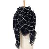 Spring Autumn Winter Shawl Ladies Plaid Triangle Scarf