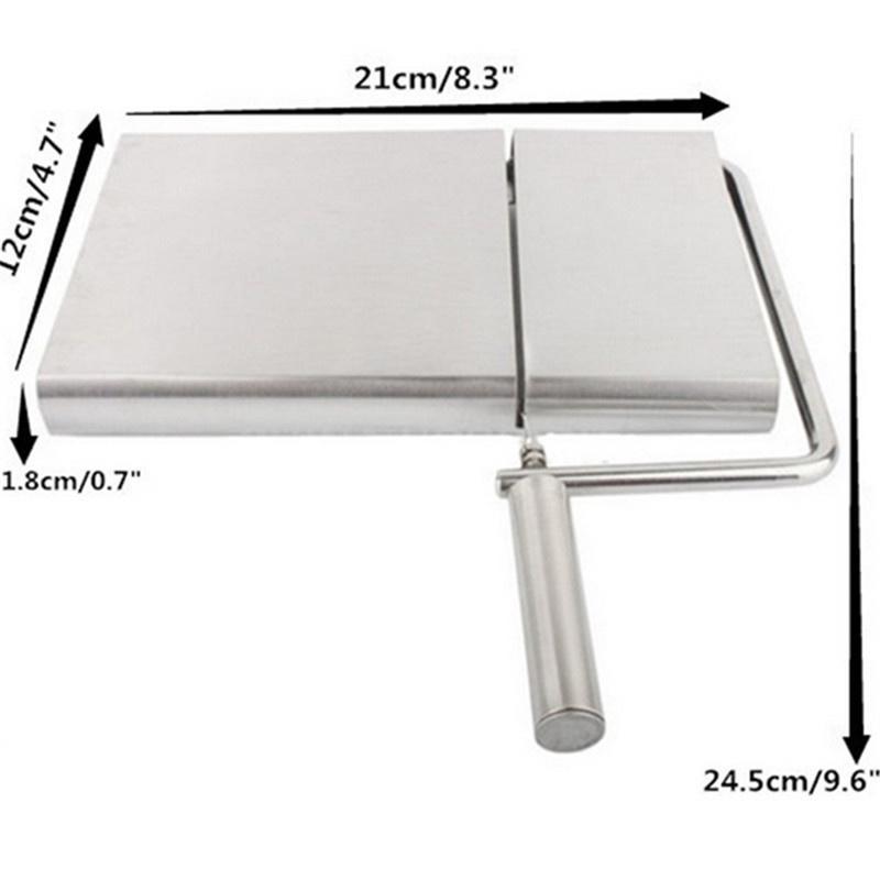 Cheese Slicer Stainless Steel 6Pcs Wire Cutter with Serving Board for Hard and Semi Hard Cheese Butter Kitchen Accessories Tools