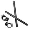 43mm Universal Motorcycle Clip On Handlebar Fork Aluminum Separate Handle Set(Black)