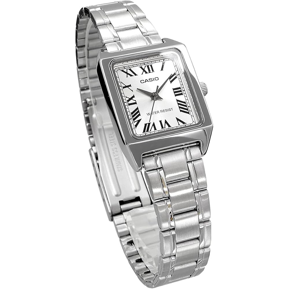 Casio Casio Standard Cheap Casio Women's Quartz Watch Metal Brass Stainless Steel Silver LTP-V007D-7B