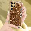 Закаленное стекло с золотым блестящим узором для телефона Samsung Galaxy S26 S25 S24 S23 S22 S20 fe/plus/ultra Противоударное