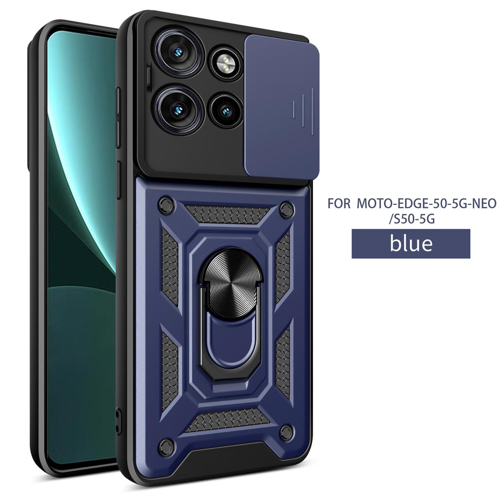 Для чехла Motorola Edge 50 Moto edge 50 Pro 50 Ultra 50 Neo Магнитное кольцо-держатель Бронированный чехол для телефона Защита камеры сдвижной Задняя крышка