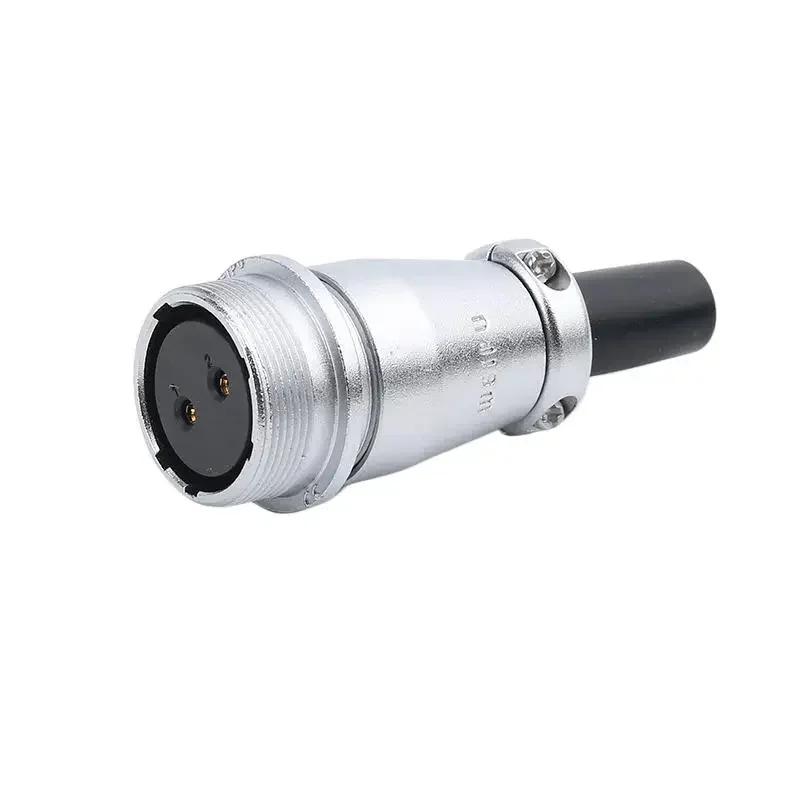 WEIPU WS24 TQ+ZQ WS24 Metal IP65 Waterproof Electrical Wire Cable Connector M24 2 3 4 9 10 12 19 Pin Industrial Outdoor Adapter