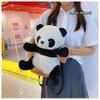 New Cute Smulated Panda Three-Dimensional Plush Backpack Casual Backpack Personalized Cute Cartoon Versatile Fashion Backpack