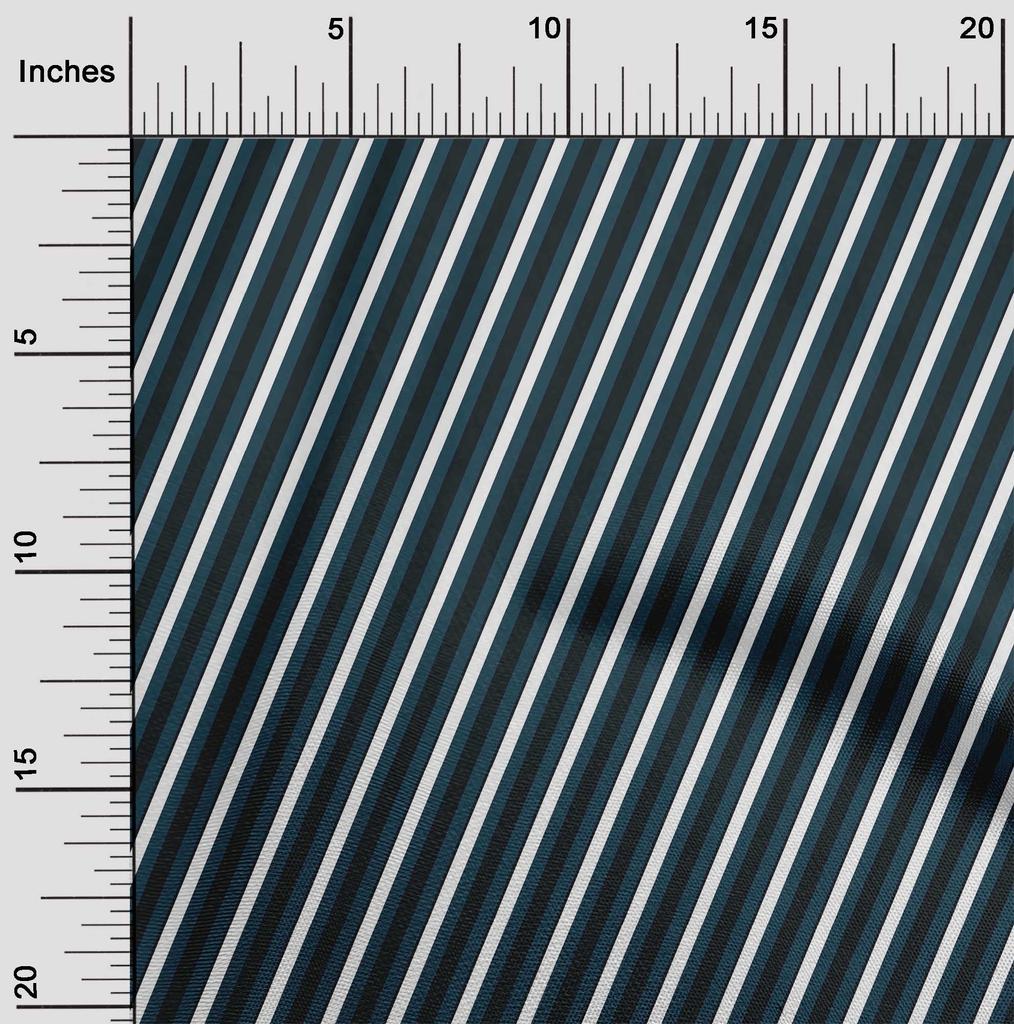 oneOone Cotton Flex Fabric Diagonal Stripe Fabric Prints By Yard 40 Inches