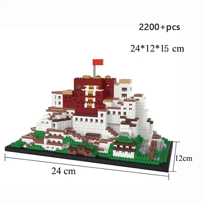 KNEW BUILT Potala Palace 3D Plastic Model Construction Building Blocks for Adults Available in 3 Sizes for Varied Skill Levels
