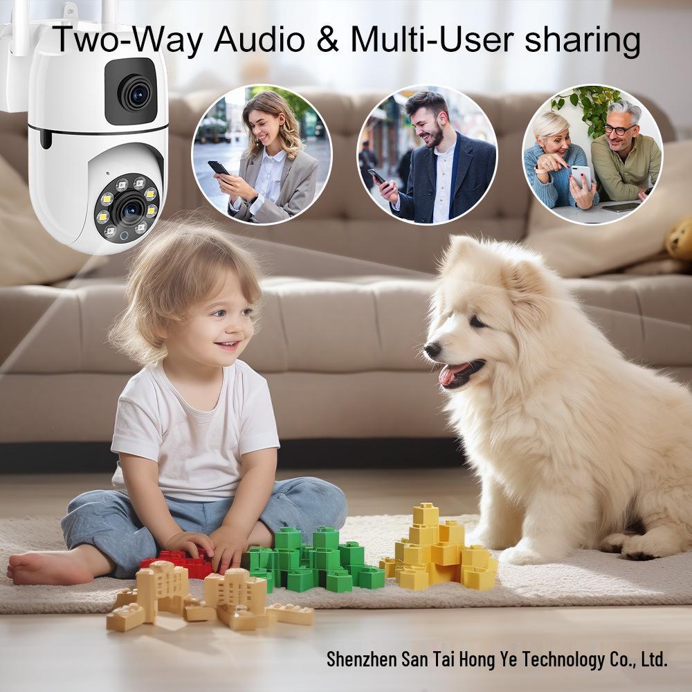 Умная HD цветная бинокулярная камера ночного видения 3 Мп с WiFi, Bluetooth и двусторонней голосовой связью