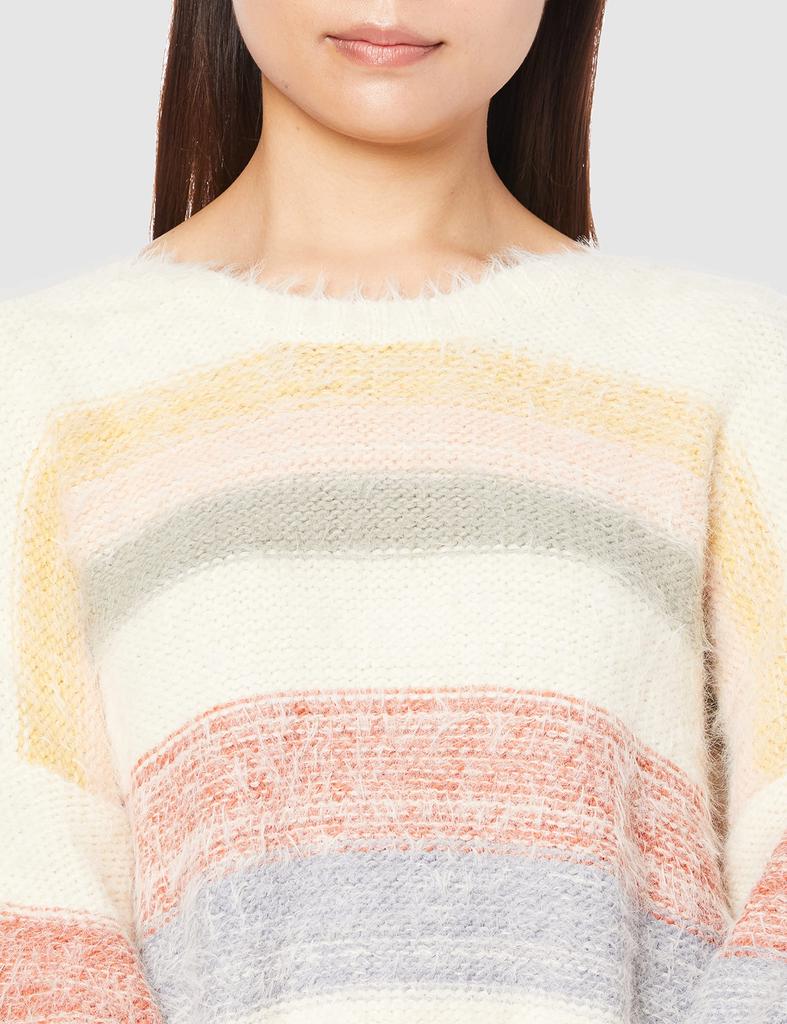 Rip Curl Crew Neck Sweater SUNSET WAVES Stylish Size M Women's (Multi-Striped) [GSWBC9 / SWEATER] Sweater, Multicolor,
