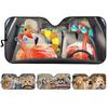 Foldable Car Windshield Sun Shade Car Windshield Cover Cute Funny Pattern Sun Shade For Heat Insulation Cooling Accessories
