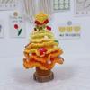 Finished Crochet Christmas Tree Decor Handmade Artificial Knitted Tabletop Ornament  Christmas Day