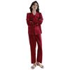Xiaohongshu butterfly collar pajamas set can be worn outside long-sleeved high-end women's loungewear spring and summer ice silk pajamas women