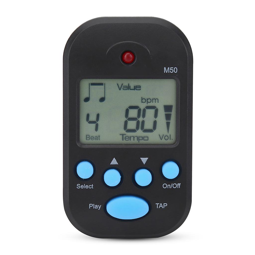 Mini Digital Beat Tap M50 Tempo Metronome Clip Musical Instruments