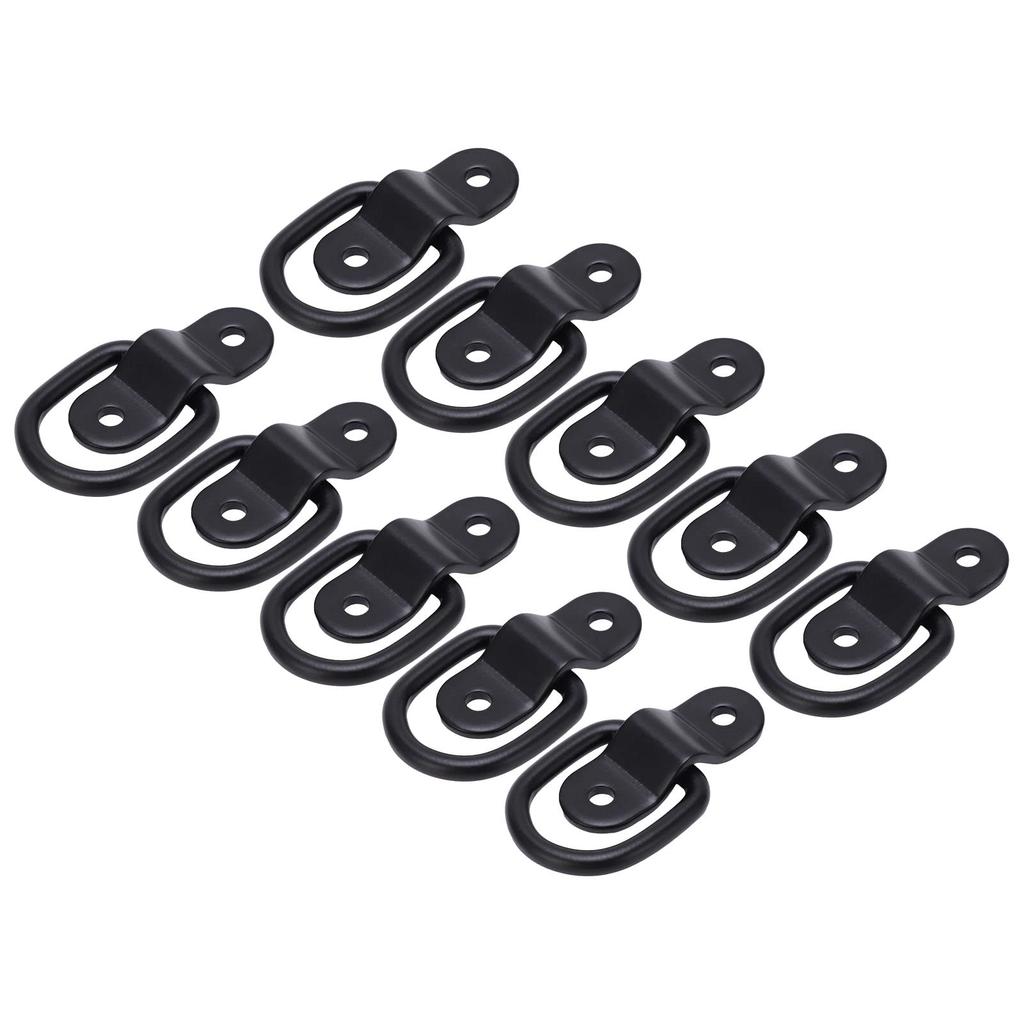 KIMISS Tie-Down Anchors, Set of 10, High Strength, Surface Mounted, D-Rings, For Securing Cargo,