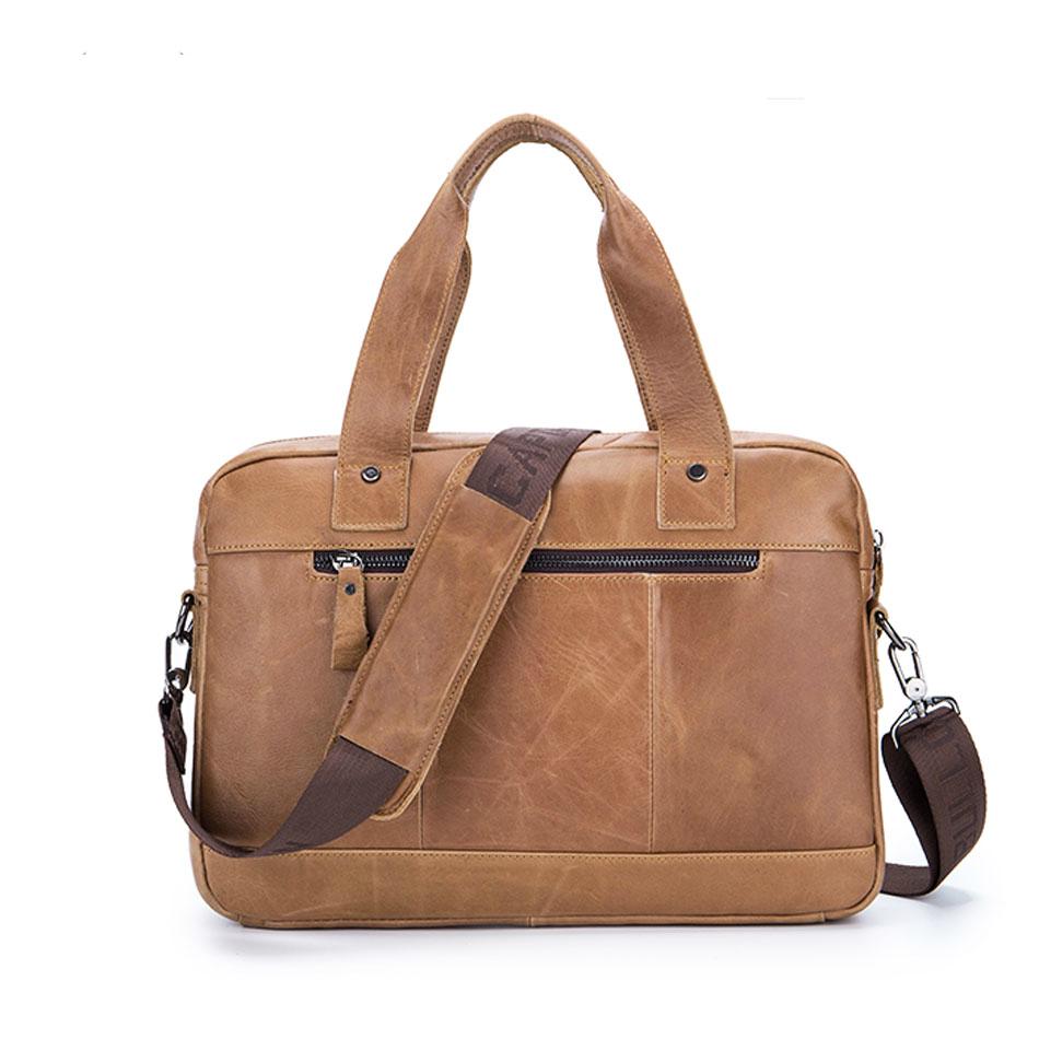 BULLCAPTAIN Сумки на плечо из натуральной кожи, портфель, мужские деловые сумки, сумка для ноутбука