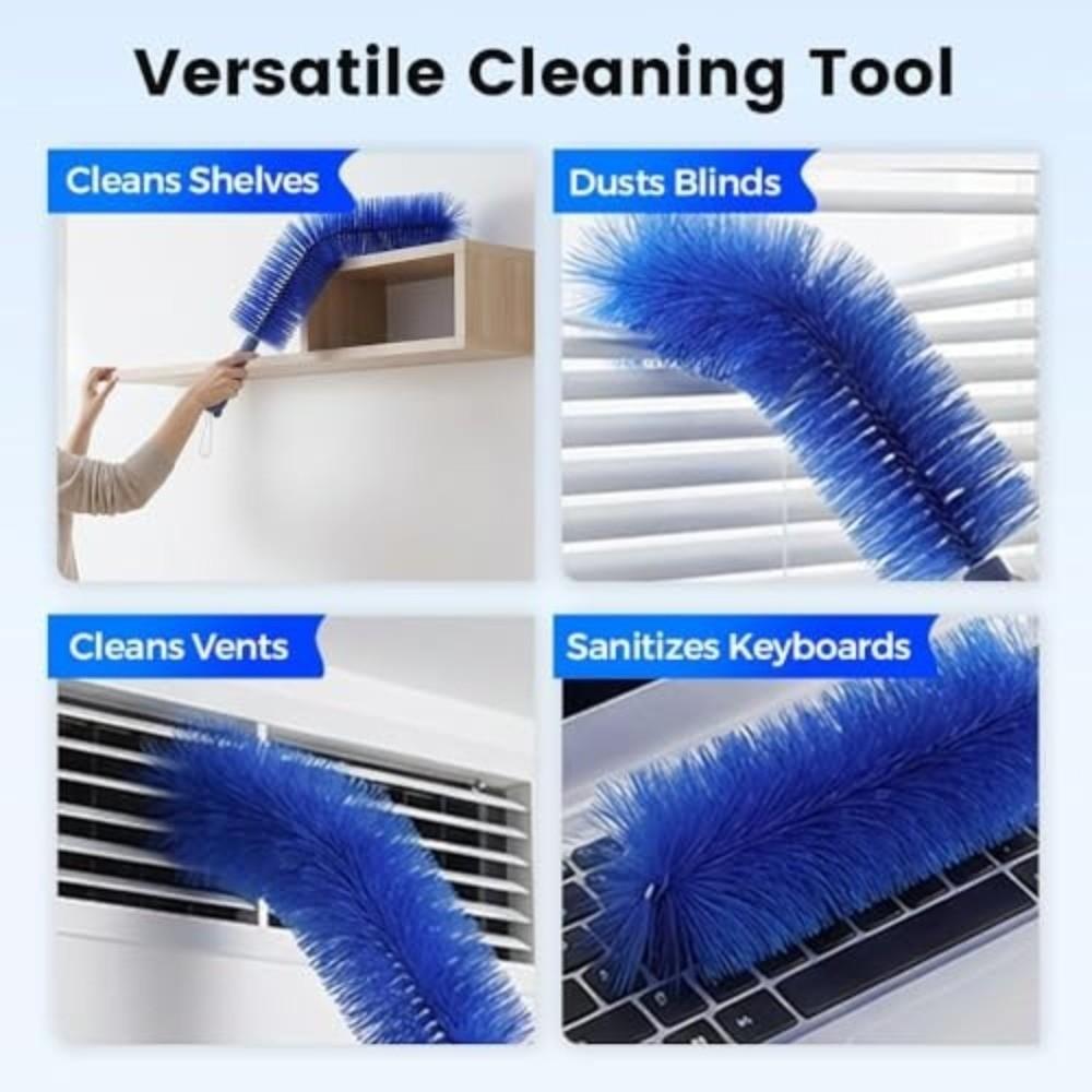 Bendable Head Fan Cleaning Brush Washable Bendable Cobweb Duster For Electric Fans