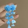 1 pair Temperament Vacation Flower Eardrops with Beads Tassel Women Seaside Earrings  Birthday