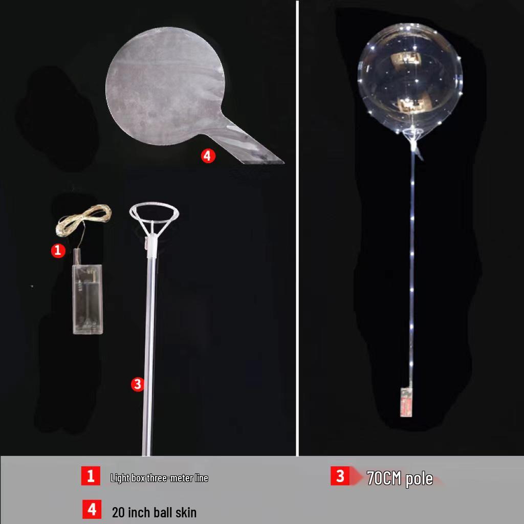 Светящийся шар Бобо - Прозрачный светодиодный светящийся шар для детских игрушек и свадебных украшений