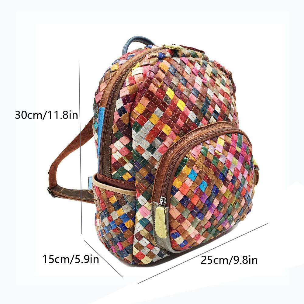 Модные женские сумки, кожаные рюкзаки, сращивание цветной коровьей кожи, ручная работа, рюкзаки, женские сумки