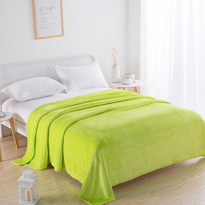 Фланелевое одеяло-покрывало Одеяло из кораллового флиса Повседневное одеяло Пушистое одеяло Четыре сезона Простыня Однотонное покрывало