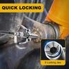 Grease Gun High Pressure Aluminum Alloy Oil Lubricator Kit with Hoses Nozzles for Automotive Industrial Lubrication