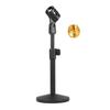 LKCCTK Tabletop Microphone Stand, Adjustable Height, Universal Stand, Stable Design, Universal Microphone Clip, 5/8" & 3/8" Screw Compatible, Multi-Fu