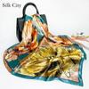 High-quality Luxurious Silk Scarves Headband Scarfs Neck Scarf For Women Chain Silk Scarf Women's Decorative Shawl