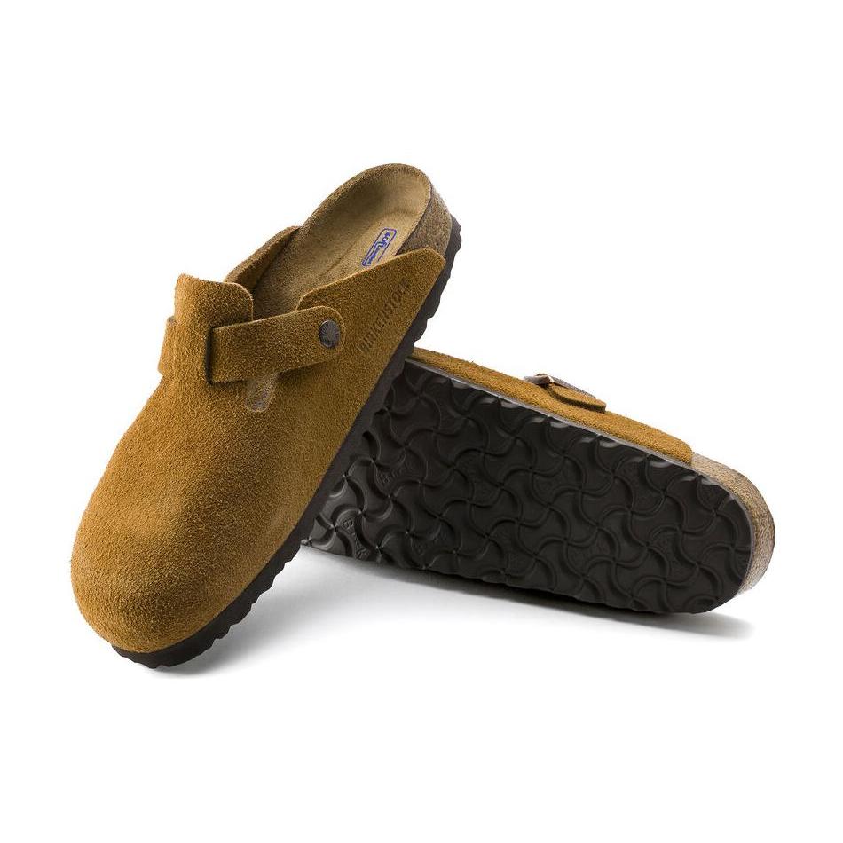 Бостон Birkenstock Мягкая стелька Замша Узкий 'Норка' 1009543