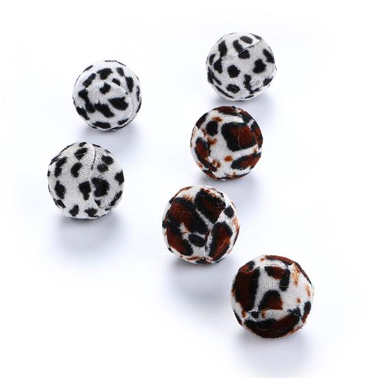 Puntos 5 шт. кошка котенок забавная зебровая полоска леопардовый мяч играть игрушка-тизер интерактивный питомец