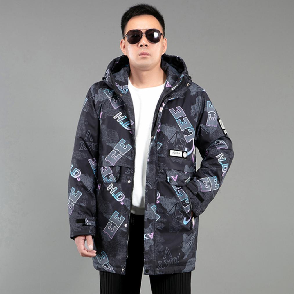 Пальто больших размеров, мужское толстое хлопковое пальто, зимнее пальто средней длины, хлопковая куртка большого размера, свободная утолщенная толстая мужская куртка 4XL-10XL