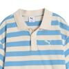 PUMA Striped SS25 WARDROBE ESS Polo Shirt Unisex Light Blue 633857-57