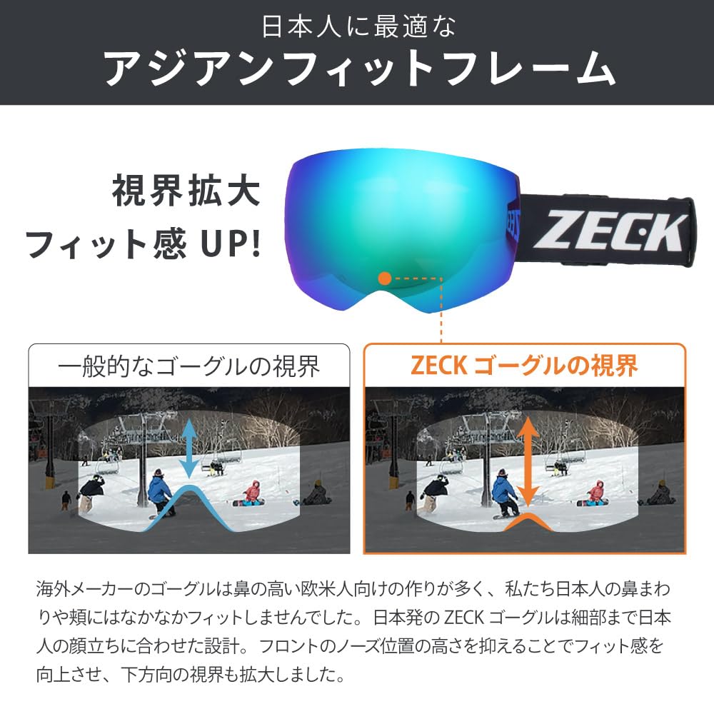 Горнолыжные очки ZECK Asian Fit FZ-16J (МАТОВЫЙ ЧЕРНЫЙ-СЕРЕБРИСТЫЙ/САПФИРОВЫЙ ЗЕРКАЛЬНЫЙ) zkg-fz-16j-bk-g03 [Б/у]