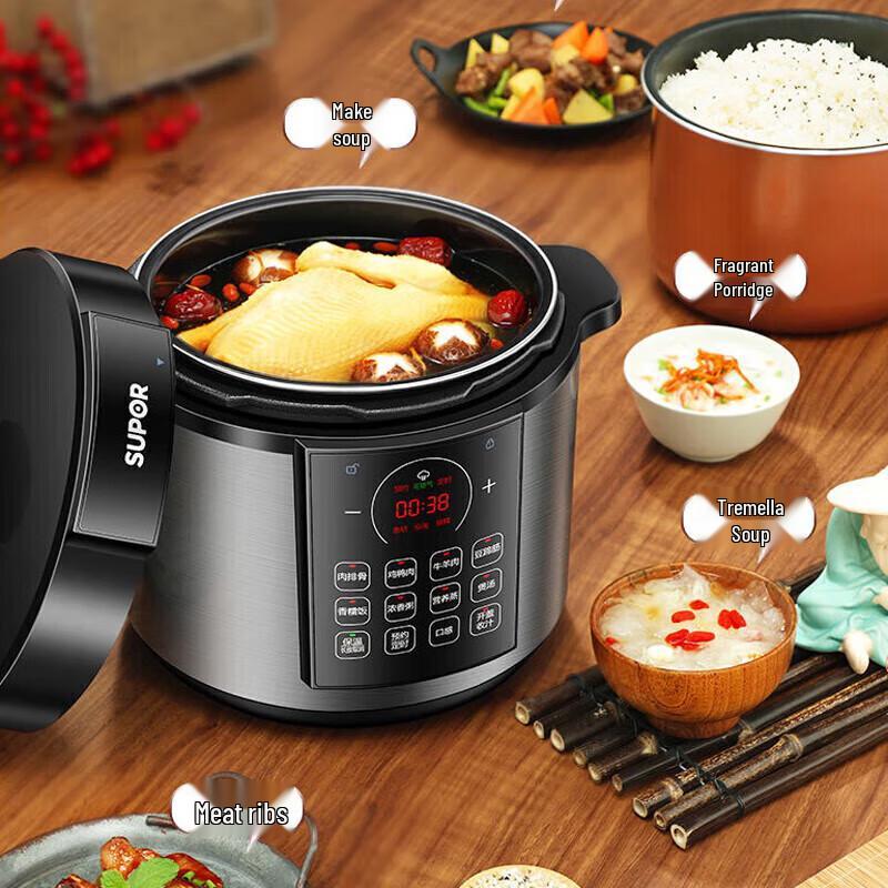 Supor SY-60YC8086 6L Dual Pot Electric Pressure Cooker CN plug (adapter included)