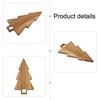 Acacia Wood Kitchen Cutting Board Double Sided with Holiday Tree Shape for Pizza Fruit and Multi Use Food Preparation