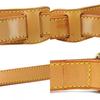 Used LOUIS VUITTON Shoulder strap Nume leather beige beige Bandouliere for Keepall