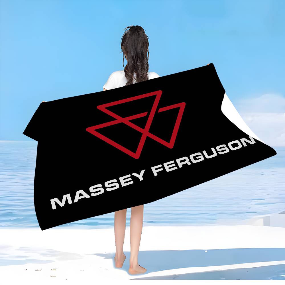 M-Massey F-Ferguson Микрофибра Пляжное полотенце Впитывающее Быстросохнущее Мягкое Йога Плавание Курорт Альпинизм Полотенце